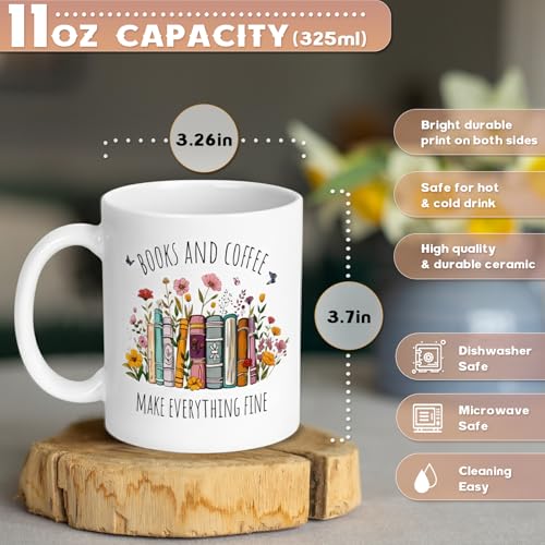 Silkwishes Book Coffee Mug for Book Lovers - Bookworm Gift, 11oz - Book Club & Reading Gifts - Variation 3
