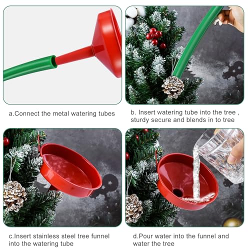 Christmas Tree Watering Funnel System with 60-Inch Hose & Wide Spout