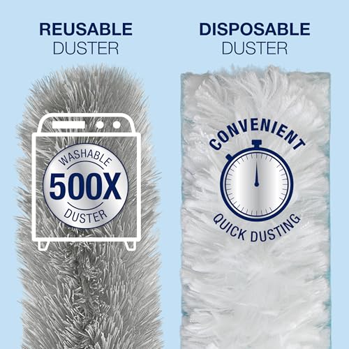 Extendable Microfiber Duster Kit with 6ft Telescoping Pole & Storage Bag