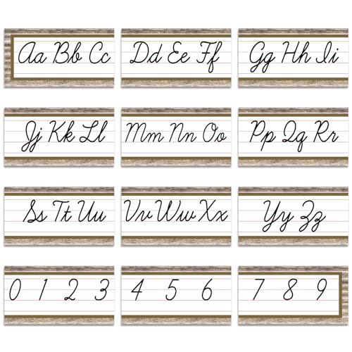 Cursive Alphabet Line Bulletin Board Set for Classroom Wall Decor