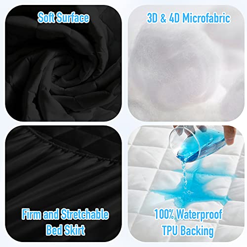 King Size Waterproof Mattress Protector with Deep Pockets