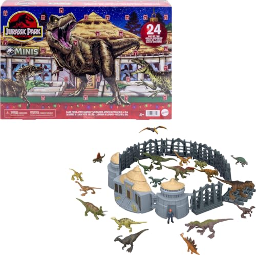 Dinosaur Toy Advent Calendar - 24 Day Holiday Countdown with Mini Figures