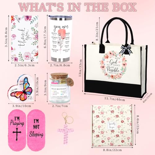 ZYUQFAN Christian Gift Set for Women - Inspirational Religious Gifts for Birthday & Faith