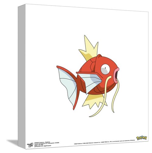 Gallery Pops Pokémon - Magikarp Canvas Wall Art, Unframed Version, 12" x 12" Gallery Pops Canvas Wall Art