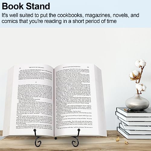 Metal Plate Stands for Display 6 Inch - 4 Pack Black Tabletop Easels