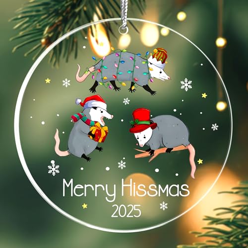 CENTOLEO Oppossum Fox Christmas Ornament - Woodlands Suncatcher Fox Gift