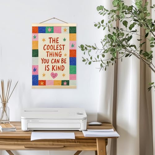 Inspirational Classroom Wall Art Poster with Hanging Frame 12x16 Inch