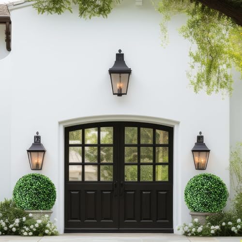 9-Inch Artificial Boxwood Topiary Balls, 2-Piece Faux Plant Sphere Set