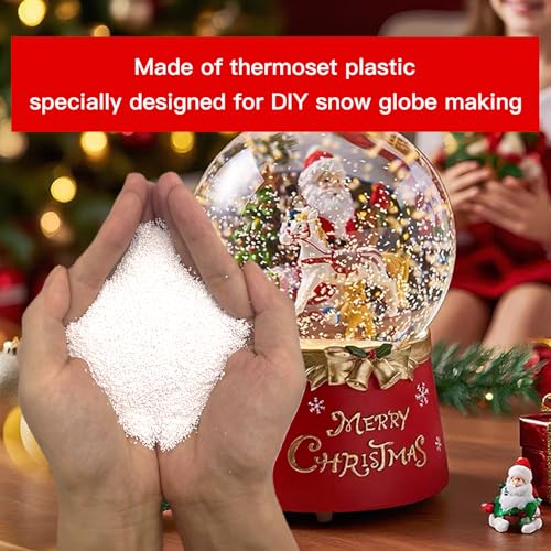 Waterproof Fake Snow for DIY Snow Globes - 100g Floatable Filler