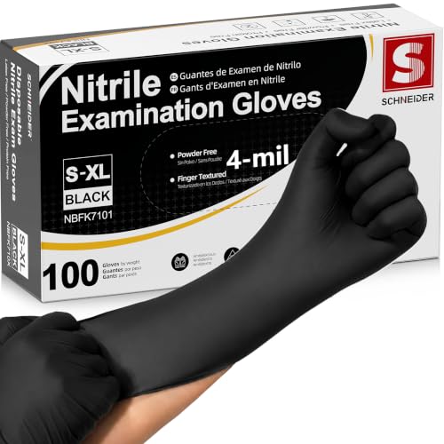 4-Mil Nitrile Disposable Gloves - Latex-Free & Powder-Free Exam Gloves