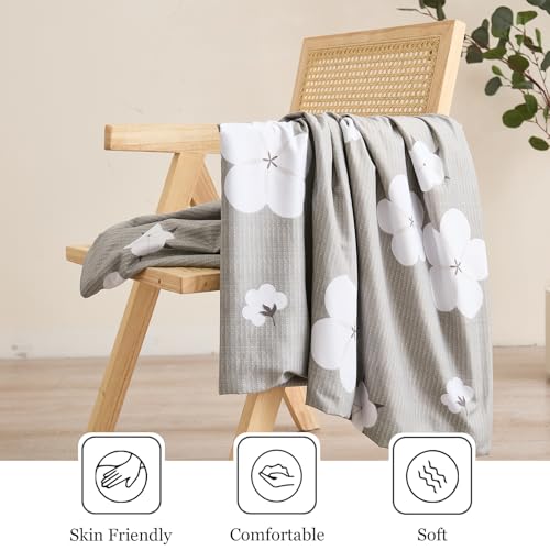 Futon Mattress Cover with Zipper | Anti-Slip Grey Polyester