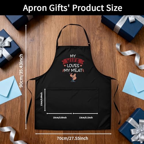 Funny Aprons for Parents, Grandparents & Husband - Cooking & Grilling Apron - Cute Apron