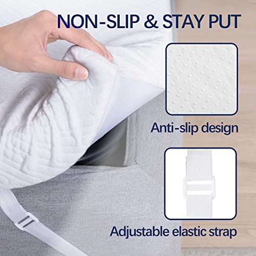 VALUXE 3-Inch Gel Memory Foam Mattress Topper - Twin XL Cooling Bed Pad
