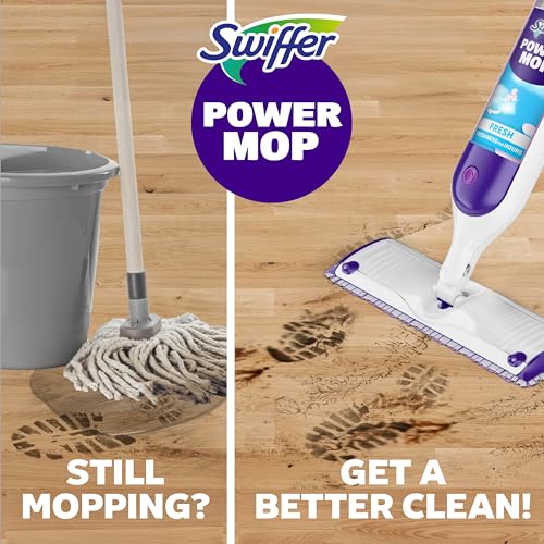 Swiffer PowerMop Multi-Surface Floor Cleaning Kit with Pads and Solution
