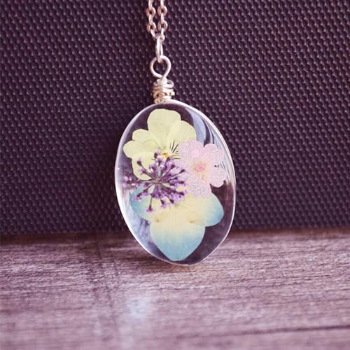 50-Piece Real Dried Pressed Flowers Kit with Tweezers for Resin Crafting