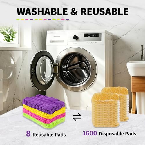 Reusable Microfiber Duster Refills (8 Pack) - Washable Dusting Pads