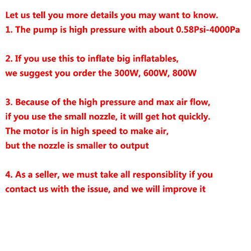 Electric Air Pump for Inflatables - 130W Quick AC Inflate Deflate Mattress Pump