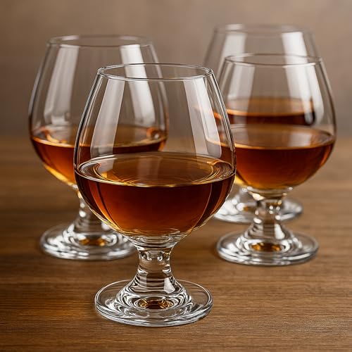 Almagic 11 oz / 330 ml Brandy Snifter Glasses Set of 4 – Lead-Free, Durable, Elegant Drinkware