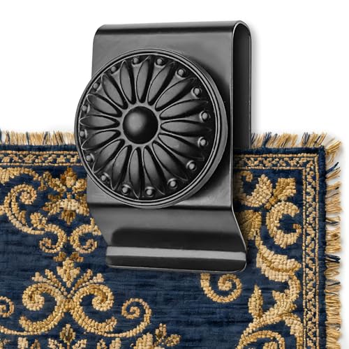 Heavy Duty Metal Tapestry Hangers (4 Pack) - Non-Slip Rug & Quilt Wall Clips