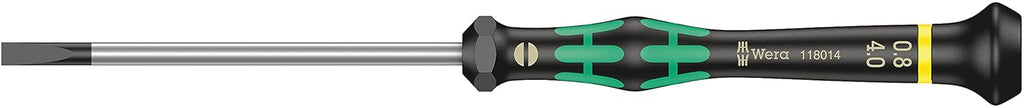 Wera 2035/6 Micro Slotted & Phillips Screwdriver Set - 6-Piece with Convenient Rack