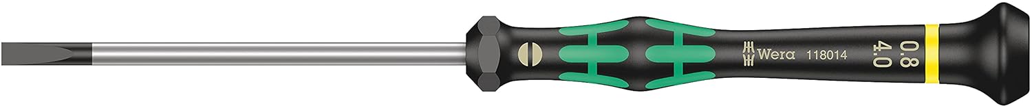 Wera 2035/6 Micro Slotted & Phillips Screwdriver Set - 6-Piece with Convenient Rack