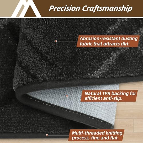 Non-Slip Low Profile Entryway Doormat - Absorbent Washable Rug, 48"x32"
