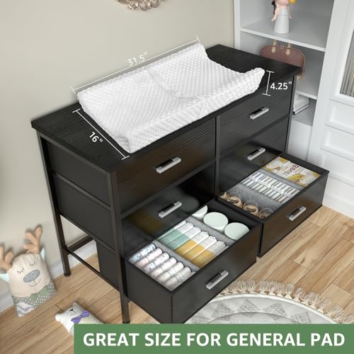 3-Piece Bedroom Furniture Set: 6-Drawer Dresser and 2 Nightstands