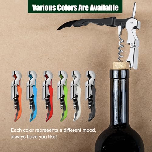 36 Pack Stainless Steel Wine Bottle Openers with Foil Cutters - Multi-Color Barware Tool Set