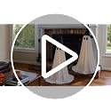 Yumiio Light Up Halloween Ghosts 2-Pack, Adjustable Height LED Decor