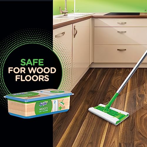 Heavy Duty Wet Mop Cloth Refills for Multi-Surface Cleaning, 20 Count