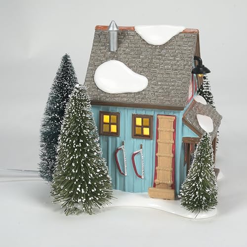 Snow Village Tree Lot Lit Building - 6.3 Inch Multicolor Holiday Decor