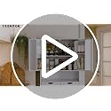 Tall Kitchen Pantry Cabinet with Adjustable Shelves and 2 Drawers, White