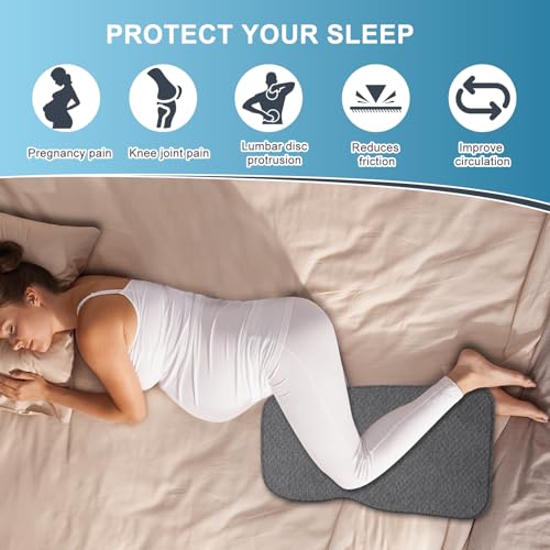 Memory Foam Knee Pillow for Side Sleepers – 4" Height Leg Support