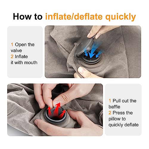 Inflatable Travel Foot Rest Pillow for Kids - Adjustable Leg Support