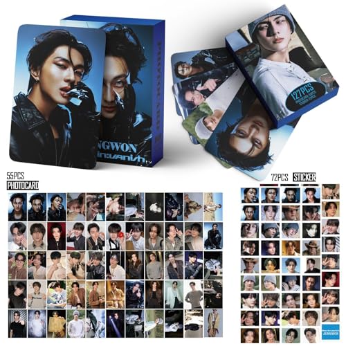 127-Piece K-Pop Photo Card and Sticker Set - Collectible Lomo Cards