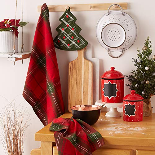 DII Christmas Kitchen Gift Set with Pot Holder & Dish Towels - O Christmas Tree