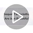 DUOBAO 60 Inch Red Sequin Tablecloth - Elegant Wedding & Christmas Decor
