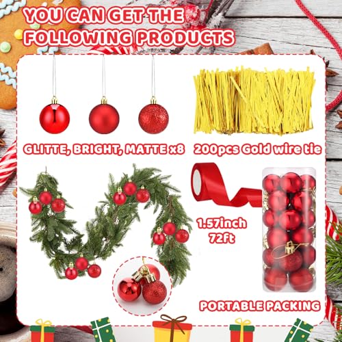 Janinka 6ft Artificial Greenery Christmas Garland for Chandelier Decor