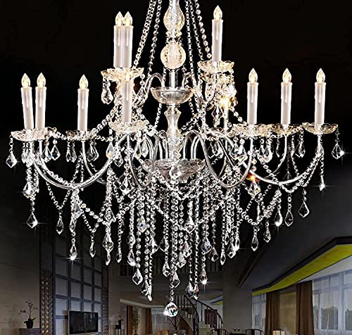Hannahong 10 pcs Flameless LED Taper Candles with Remote, Battery Operated, Flickering Warm White Lights for Holiday & Party Decor