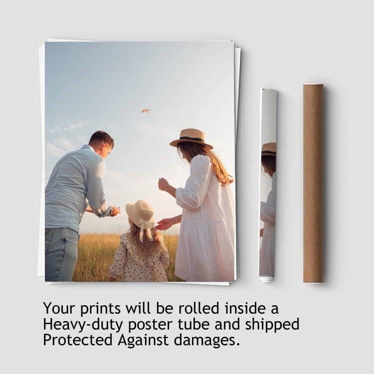 Wall26 Custom Poster Prints - Personalized Photo Upload, Durable Waterproof Home Decor Art | 11x14 Inches