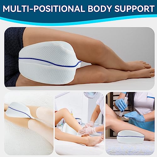 Memory Foam Knee Pillow for Side Sleepers - Pain Relief and Comfort