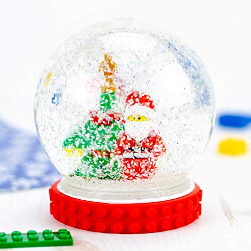 5-Inch DIY Snow Globe Kit - 6 Pack Clear Plastic Water Globes for Crafts