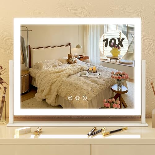 FENNIO Vanity Mirror with Lights 13'' x 17'' Makeup Lights,Vanity