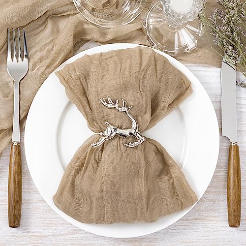 Nude Cheesecloth Napkins Set of 50 21x21 Inches Fall Wedding Home Decor