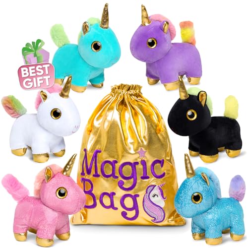 Naturally KIDS Small Unicorn Backpack Set with Mini Unicorns in a Magic Bag