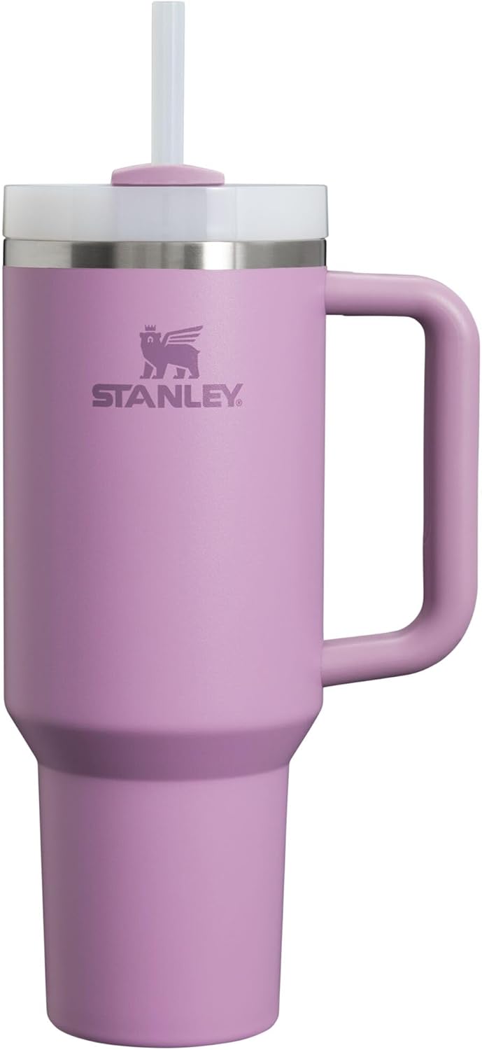 STANLEY Quencher H2.0 Tumbler - 40 oz Insulated Stainless Steel with Handle & Straw | BPA-Free | Lilac