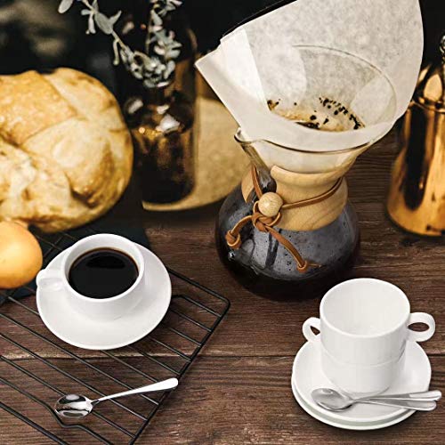 4.7-Inch Stainless Steel Demitasse Espresso Spoons, 6-Piece Set
