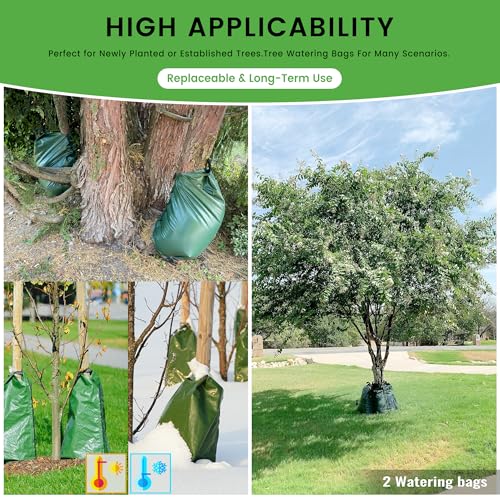 Slow Release Tree Watering Bags 20 Gallon (5-Pack) - PVC Drip Irrigation