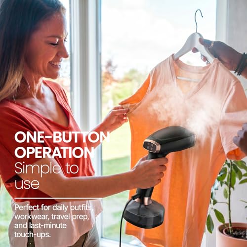 SpinKaze Garment Steamer for Clothes 1200W with LCD Display & 370ml Tank