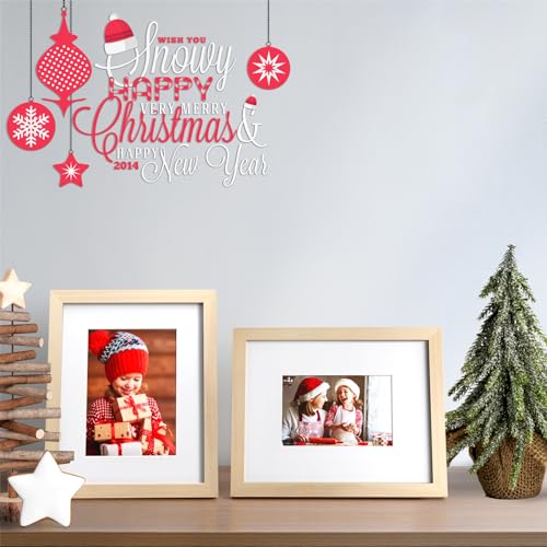 Natural Solid Wood 8x10 Picture Frame Set of 4 - Wall & Tabletop Display